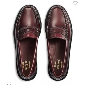G. H. Bass Original Whitney Super Lug Loafers Wine Size 8
